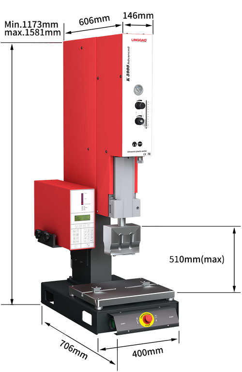 灵高超声波塑料焊接机 20kHz 2000/3000W K3000 Advanced 灵高超声波塑料焊接机 20kHz 2000/3000W K3000 Advanced
