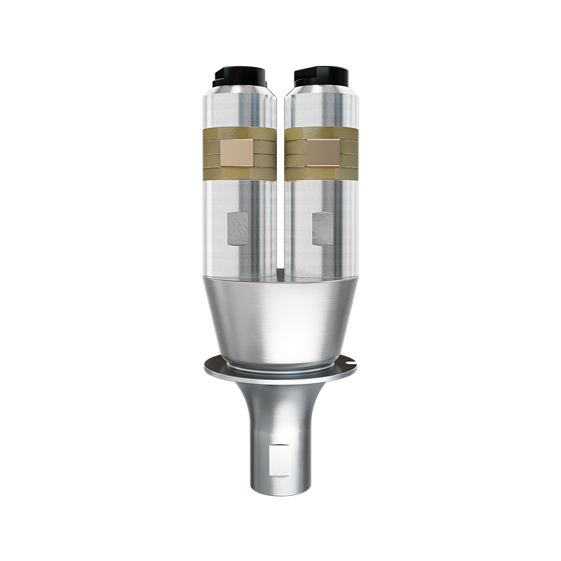 15kHz-4200W 智鹏换能器 双柱直筒(银黄)